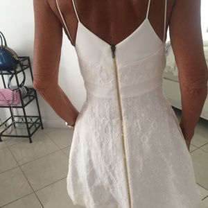 White Sundress! Roland Mouret! Size Four!